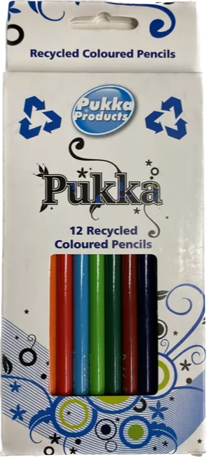 12 Recycled Colour Pencils