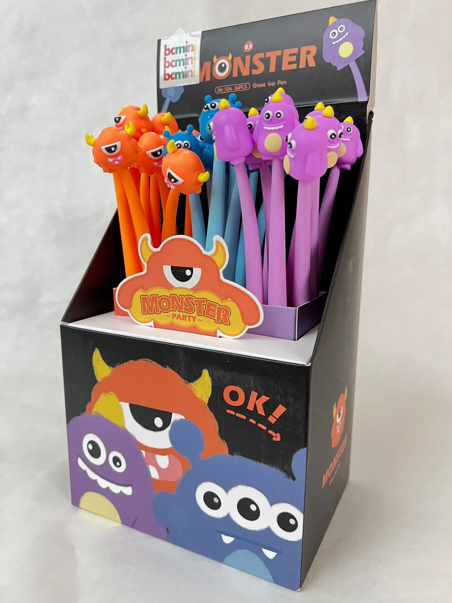 22513 MONSTER WIGGLE GEL PEN-24