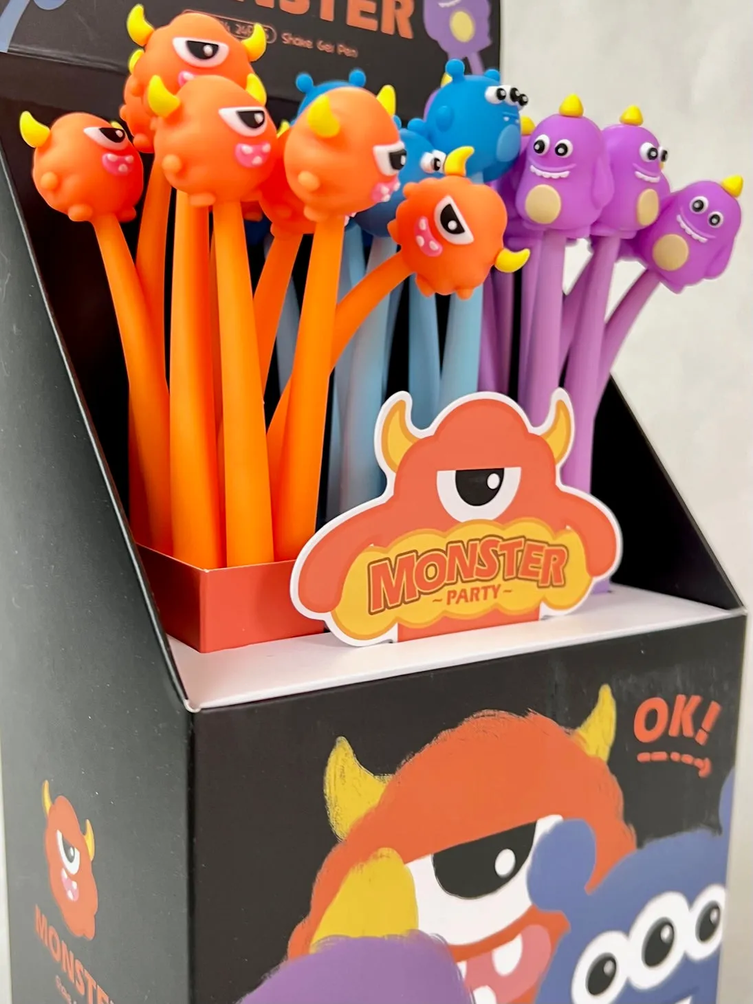 22513 MONSTER WIGGLE GEL PEN-24
