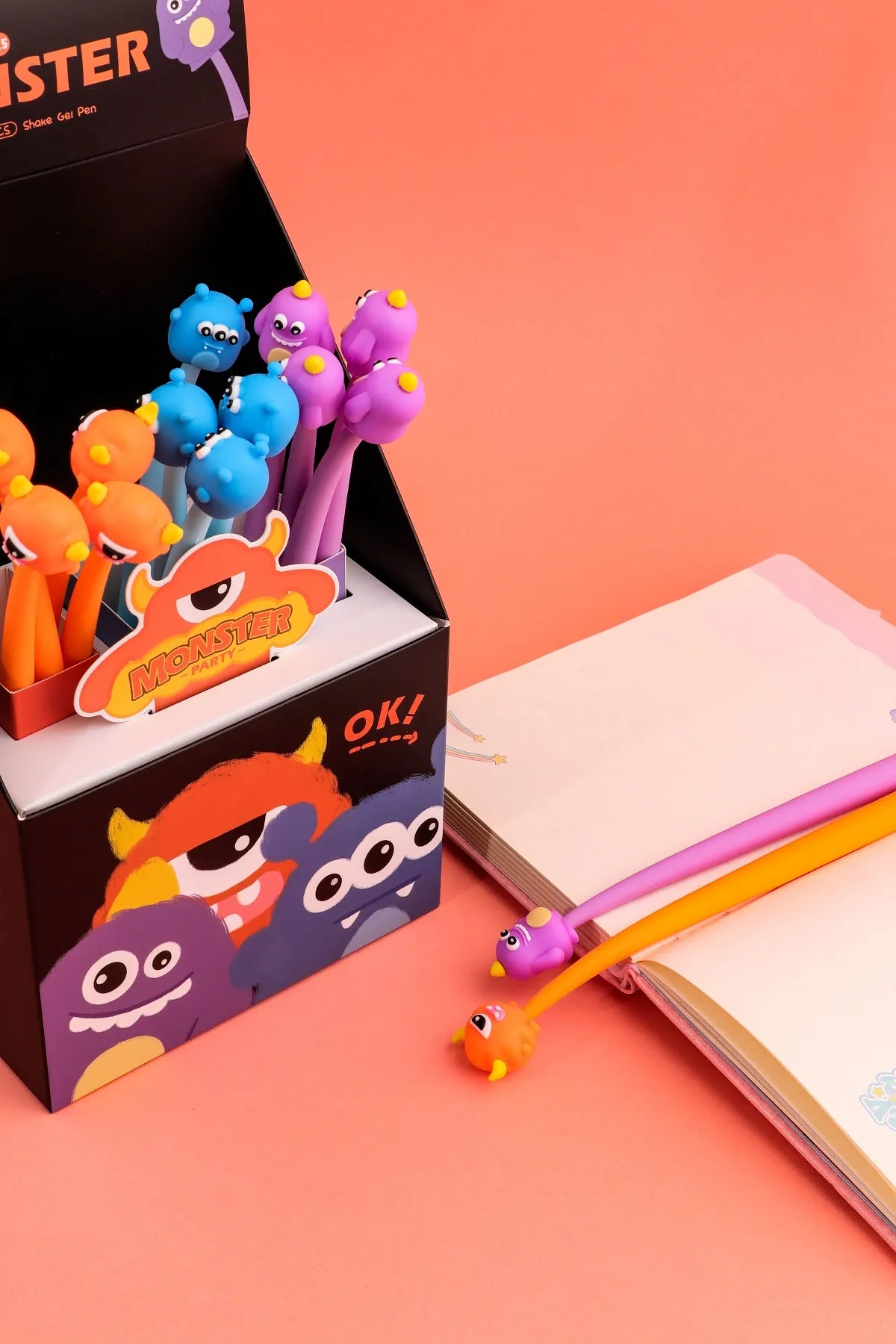 22513 MONSTER WIGGLE GEL PEN-24