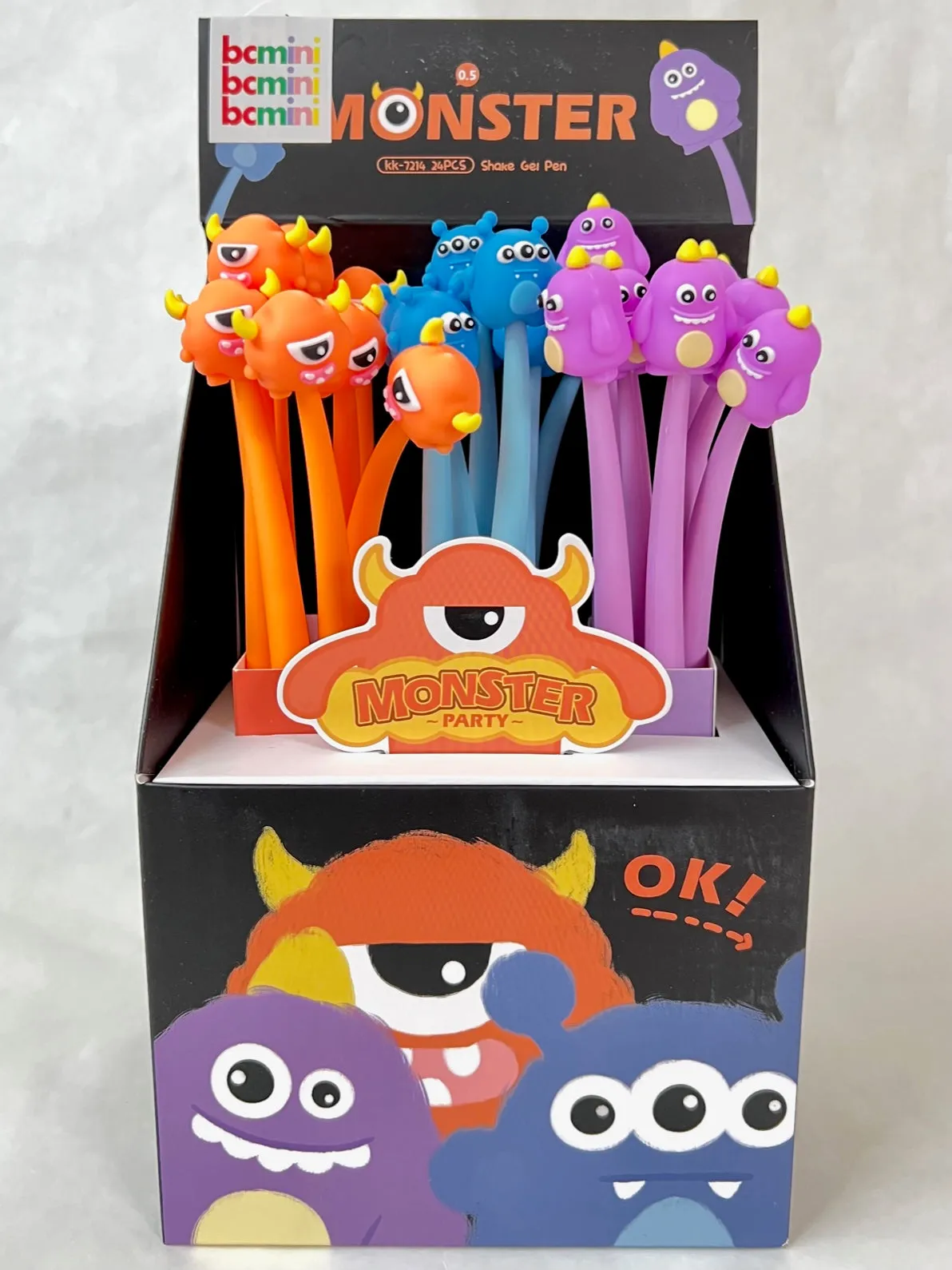 22513 MONSTER WIGGLE GEL PEN-24