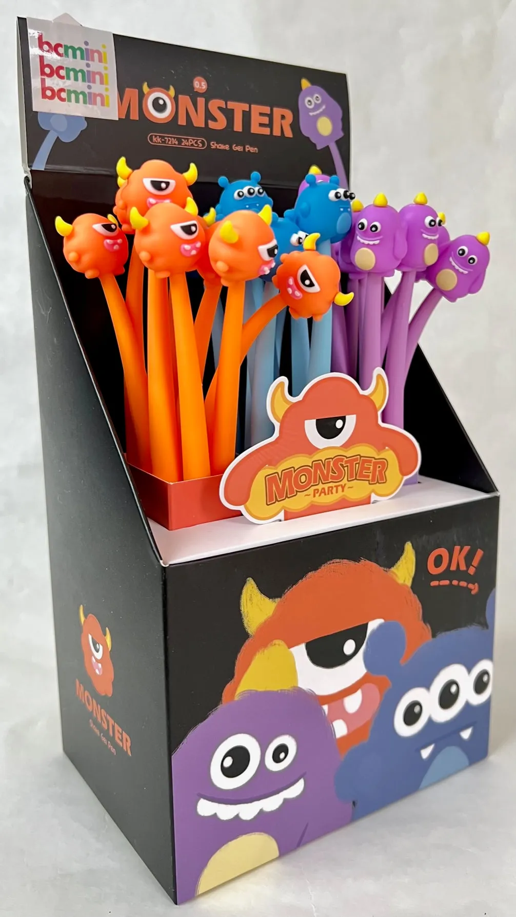 22513 MONSTER WIGGLE GEL PEN-24