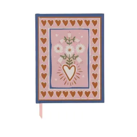 A Dopo Hearts Journal - 6" X 7.75"