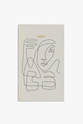 Abstract Face White Notebook