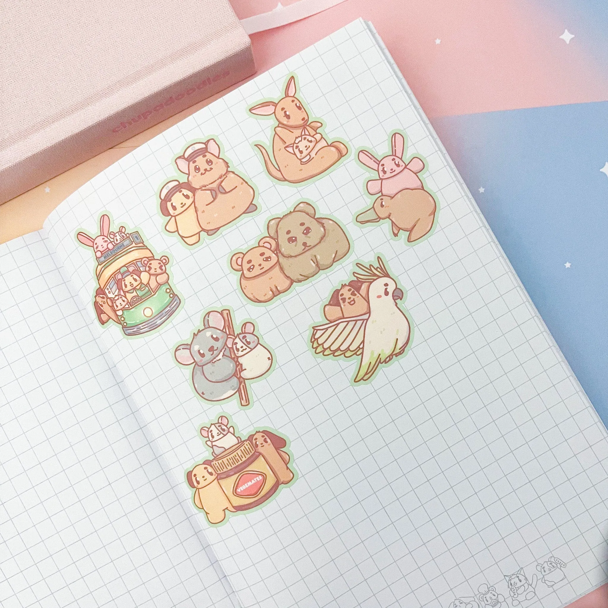 Aussie Animals Cute Sticker Sheet