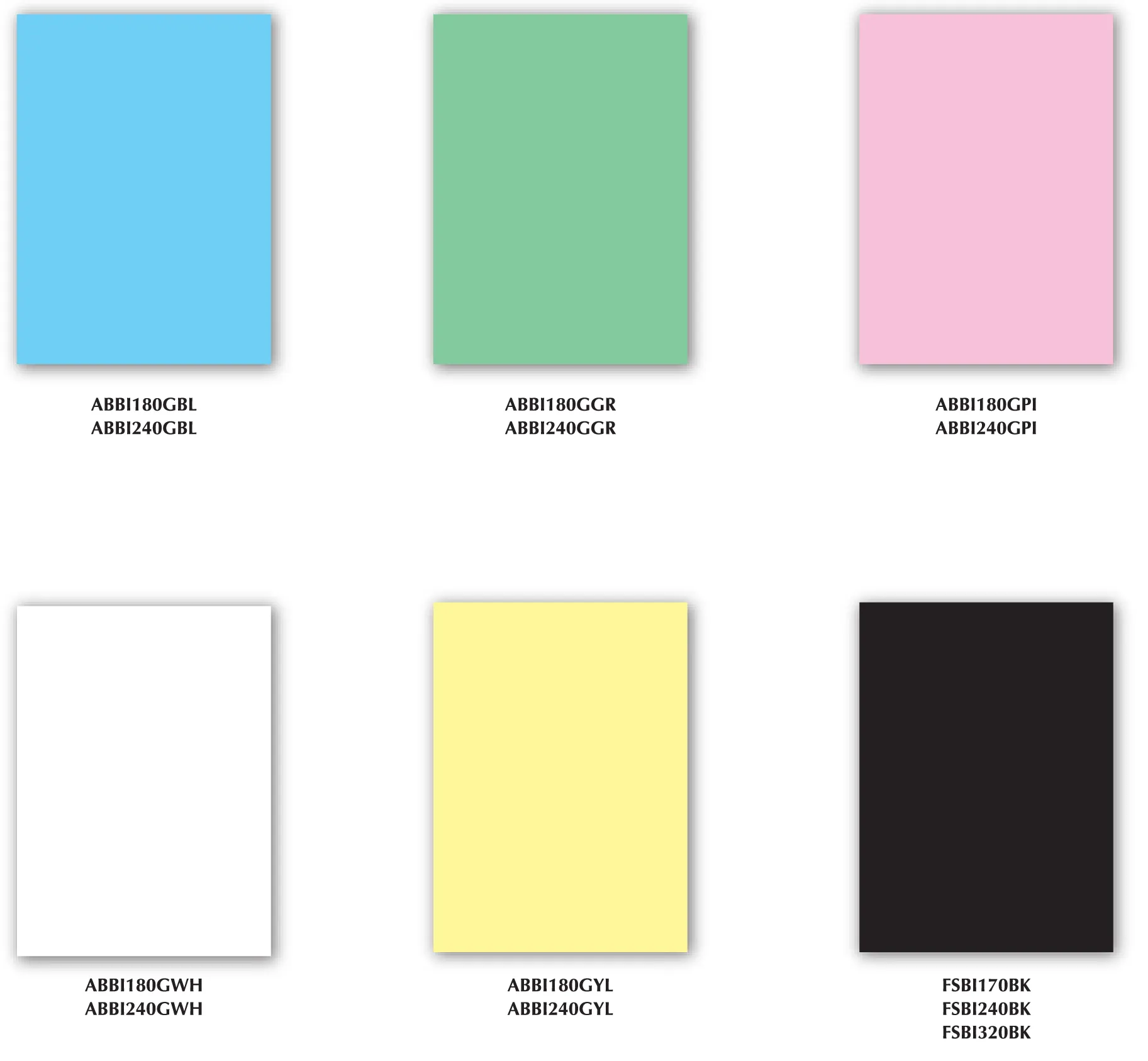 Bristol Card sheets (180gsm) A4 Size