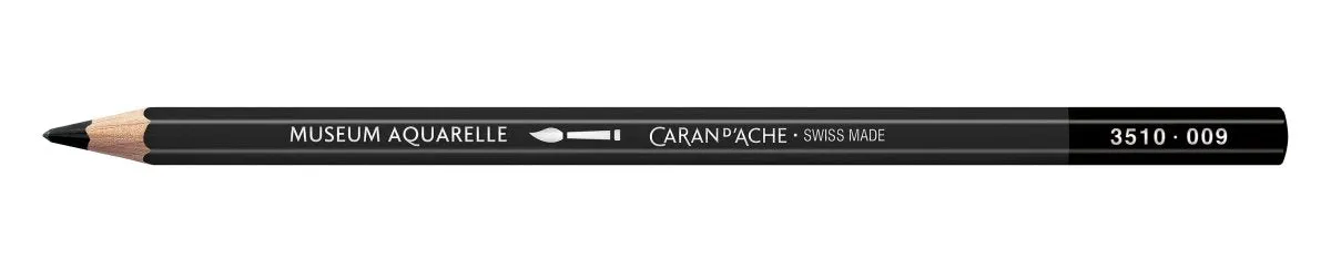Caran d'Ache Museum Aquarelle Pencil - 009 Black