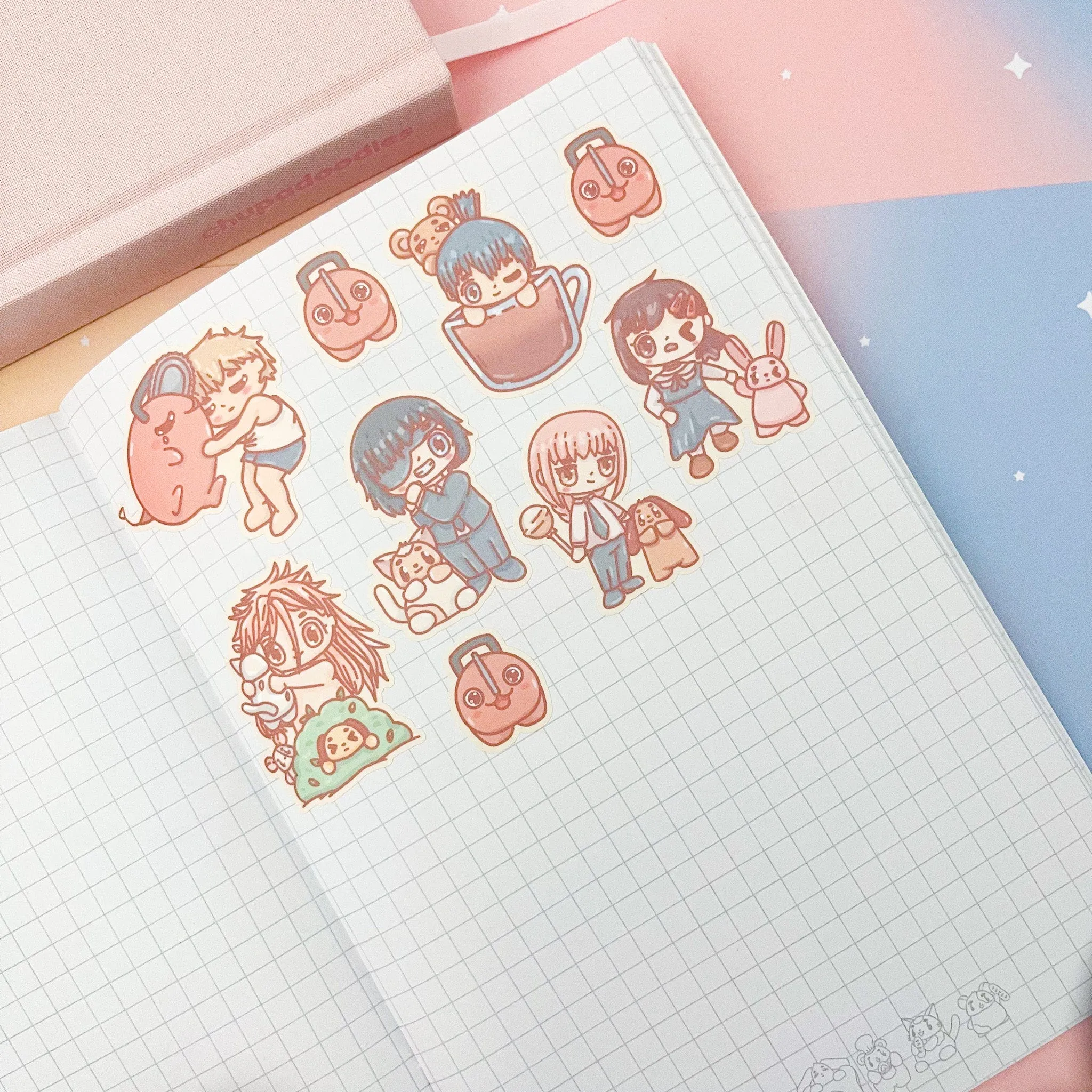 Chainsaw Man Cute Sticker Sheet