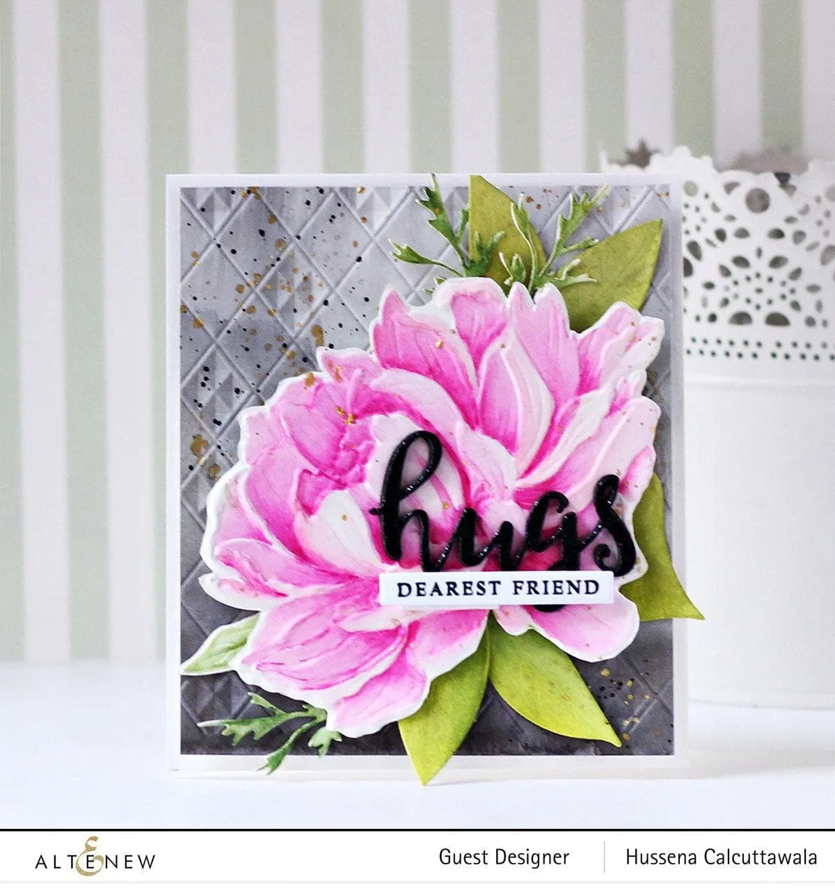 Checkered Diamonds 3D Embossing Folder