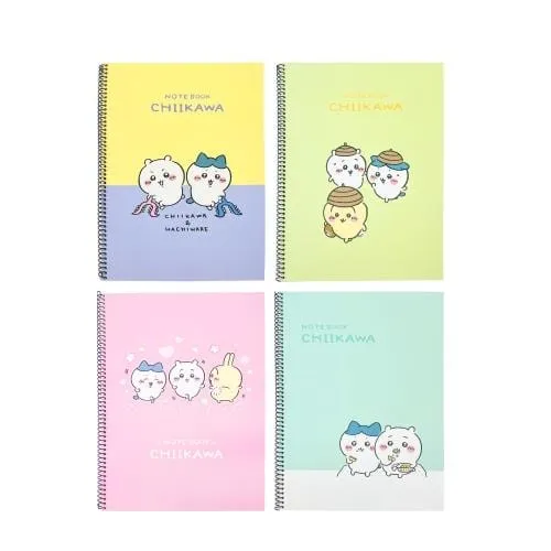 Chiikawa Spring Spiral A4 Ruled Notebooks