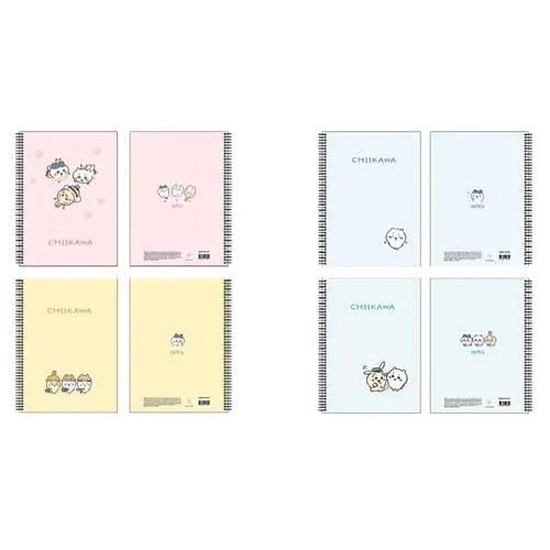 Chiikawa Spring Spiral A4 Ruled Notebooks