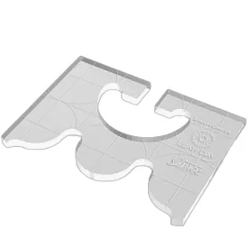 Circle and Scallop 2-inch Quilting Ruler