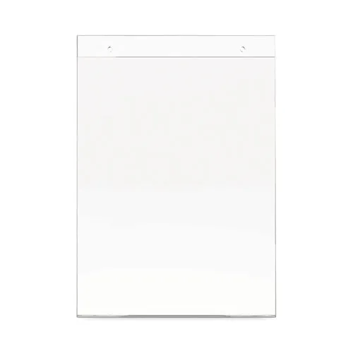 Classic Image Wall-mount Sign Holder, Portrait, 8.5 X 11, Clear