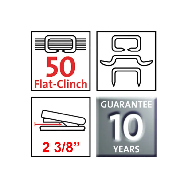 Compact Executive Flat-Clinch Stapler