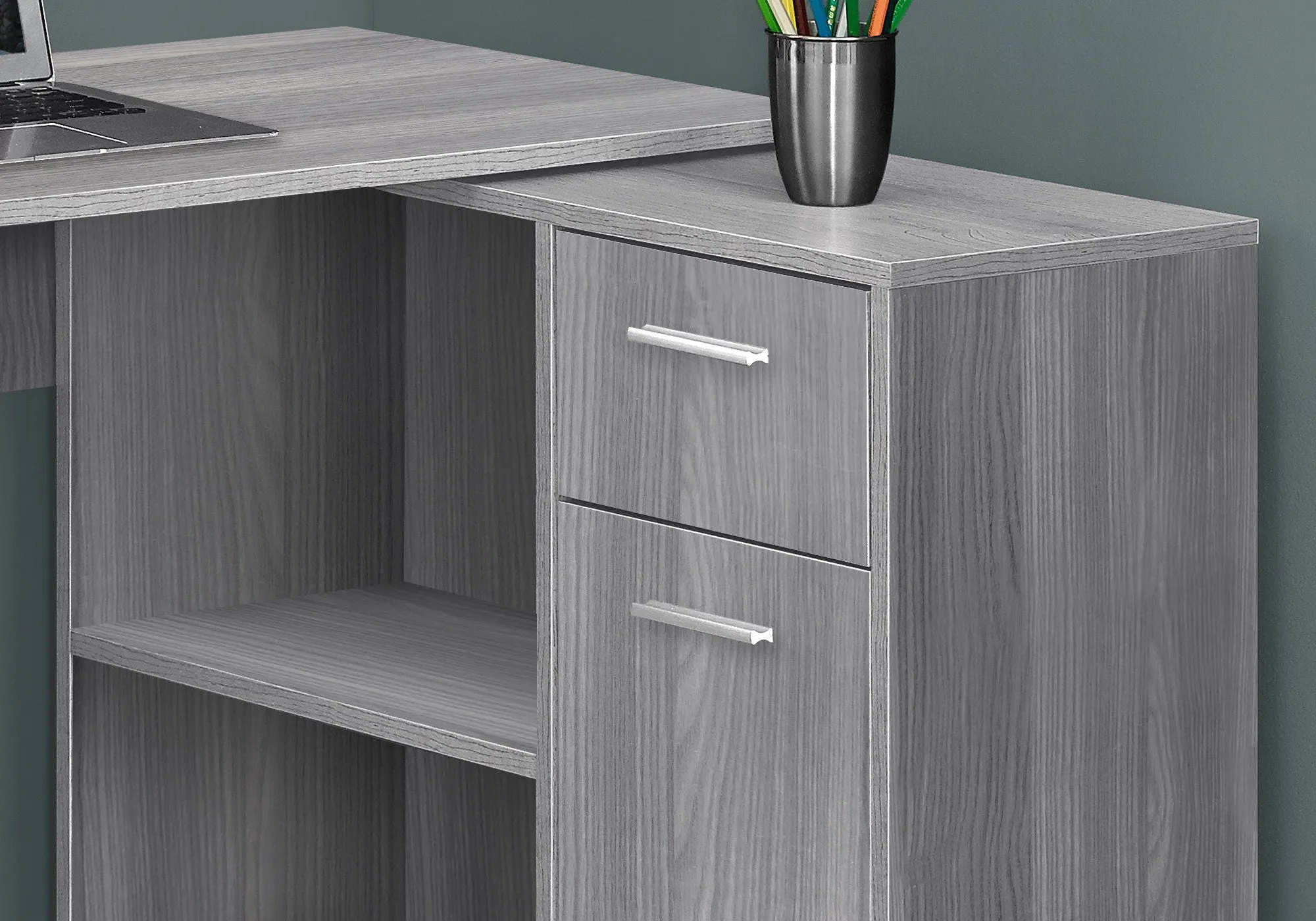 Computer Desk, Home Office, Corner, Storage Drawers, L Shape, Contemporary & Modern by Couch.com