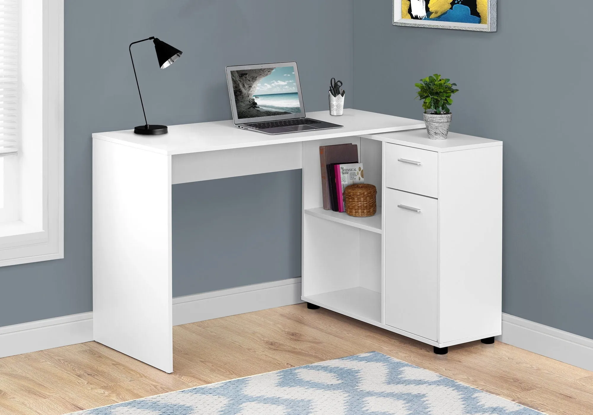 Computer Desk, Home Office, Corner, Storage Drawers, L Shape, Contemporary & Modern by Couch.com