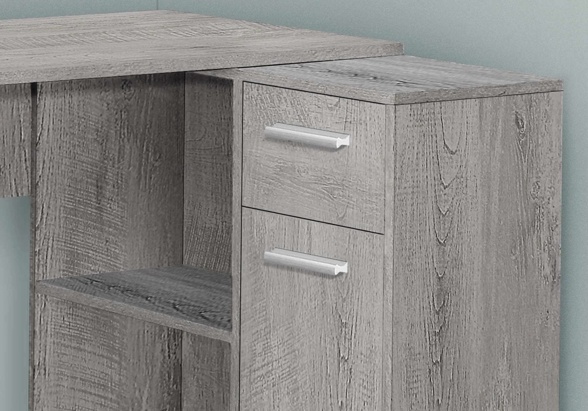 Computer Desk, Home Office, Corner, Storage Drawers, L Shape, Contemporary & Modern by Couch.com