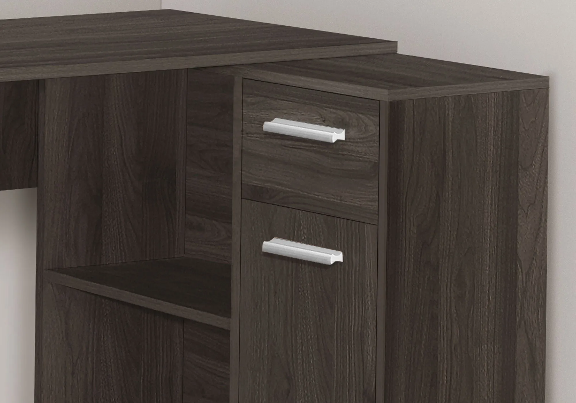 Computer Desk, Home Office, Corner, Storage Drawers, L Shape, Contemporary & Modern by Couch.com