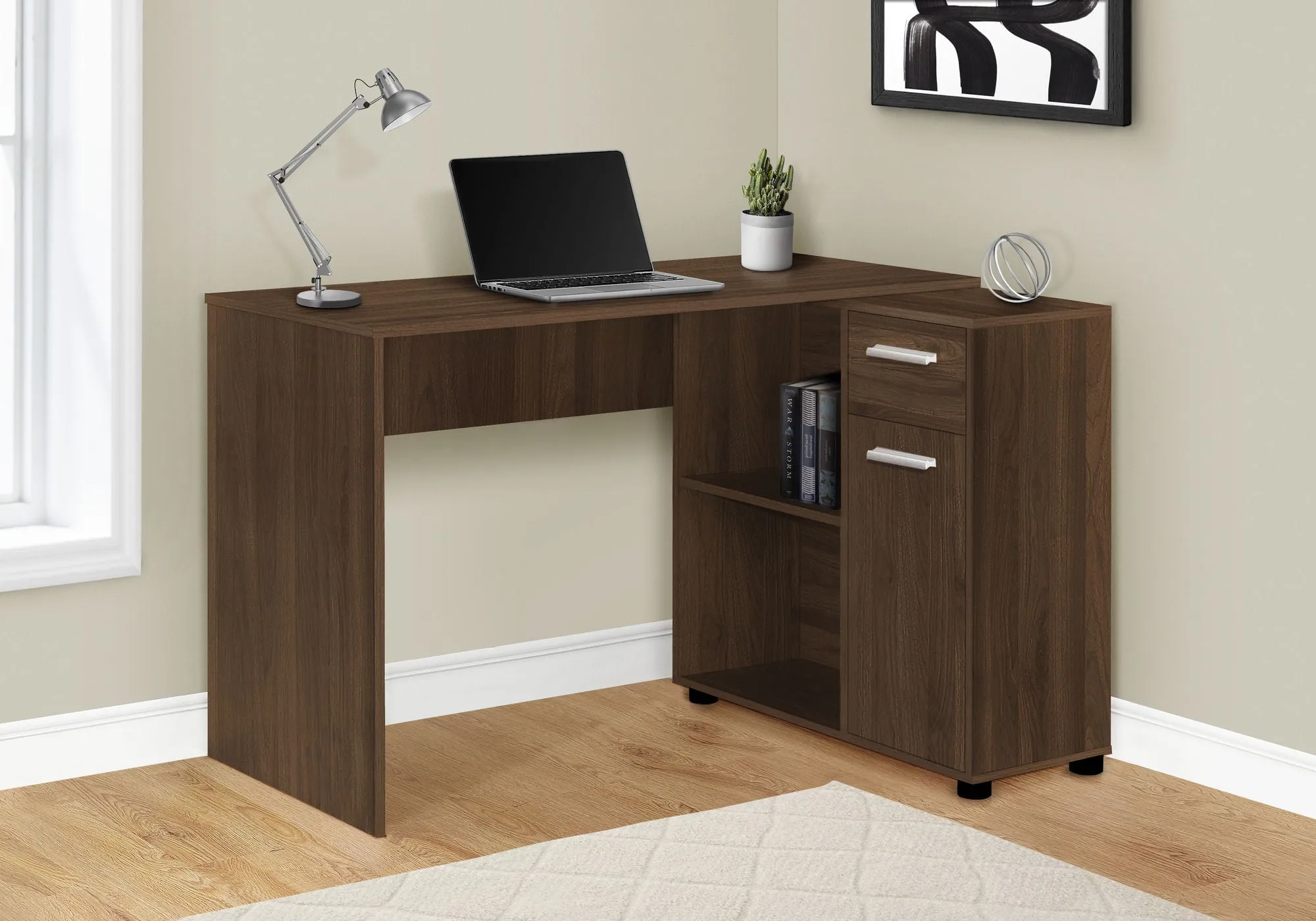 Computer Desk, Home Office, Corner, Storage Drawers, L Shape, Contemporary & Modern by Couch.com