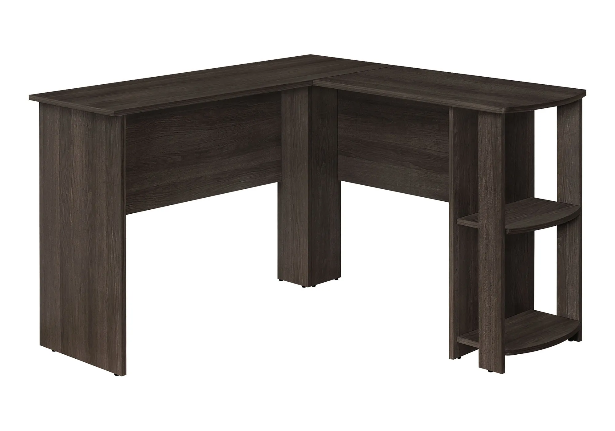 Computer Desk, Home Office, Corner, Storage Shelves, L Shape, Laptop, Contemporary & Modern by Couch.com