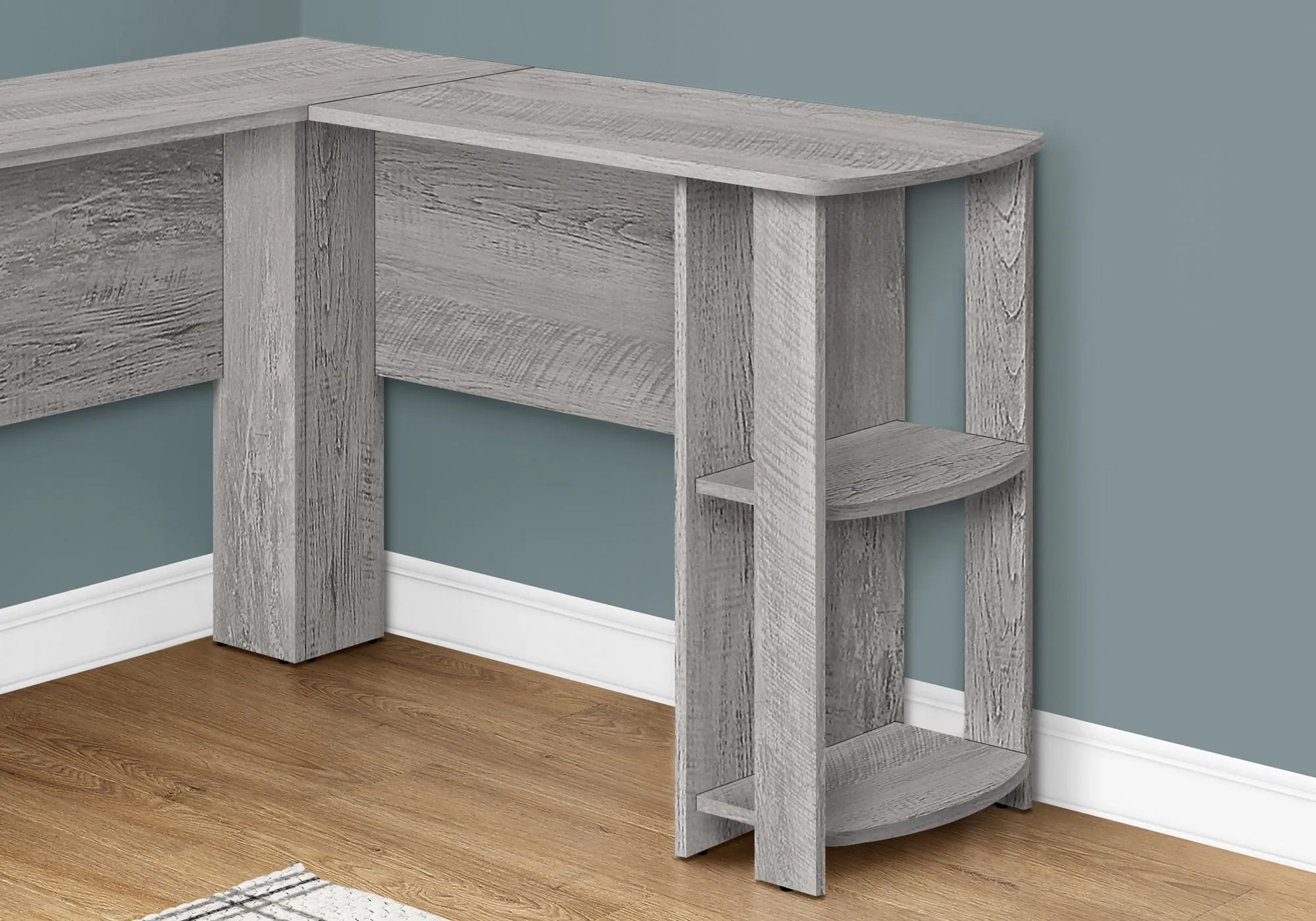 Computer Desk, Home Office, Corner, Storage Shelves, L Shape, Laptop, Contemporary & Modern by Couch.com