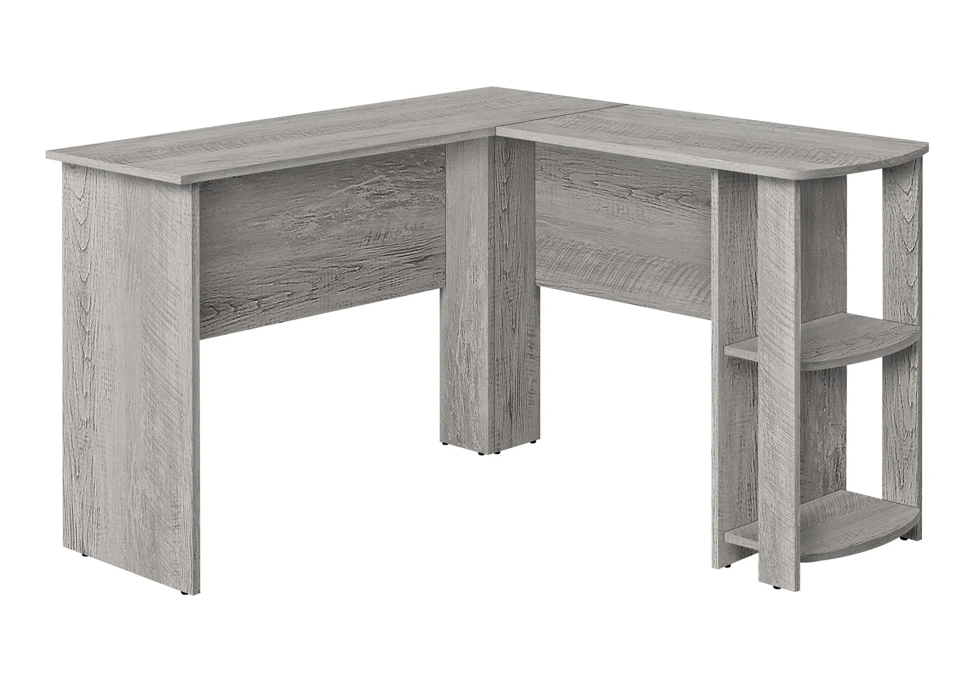 Computer Desk, Home Office, Corner, Storage Shelves, L Shape, Laptop, Contemporary & Modern by Couch.com