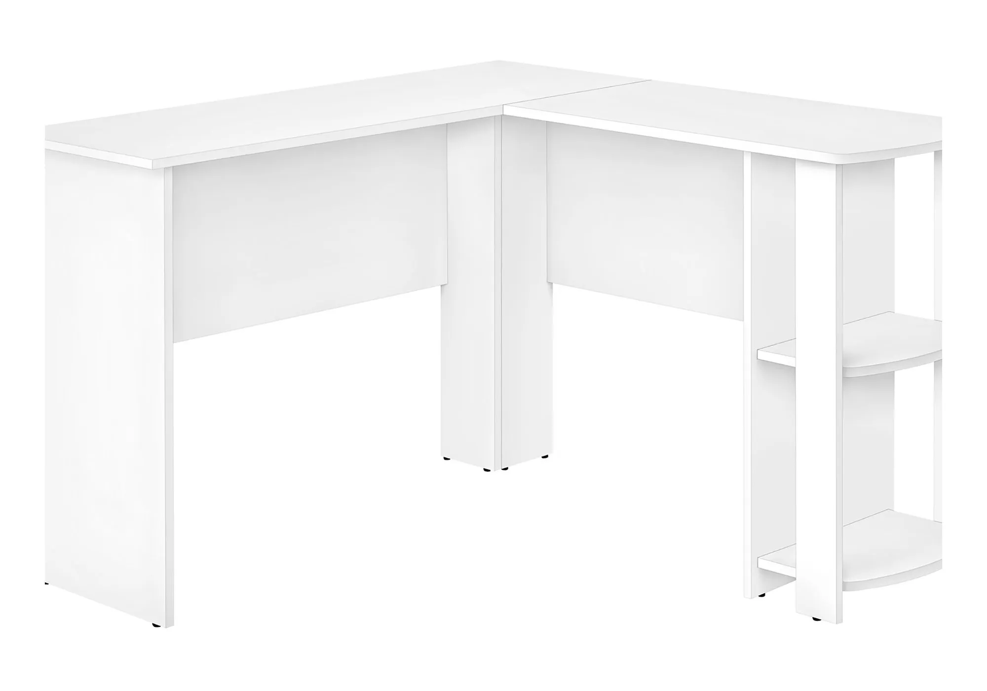 Computer Desk, Home Office, Corner, Storage Shelves, L Shape, Laptop, Contemporary & Modern by Couch.com
