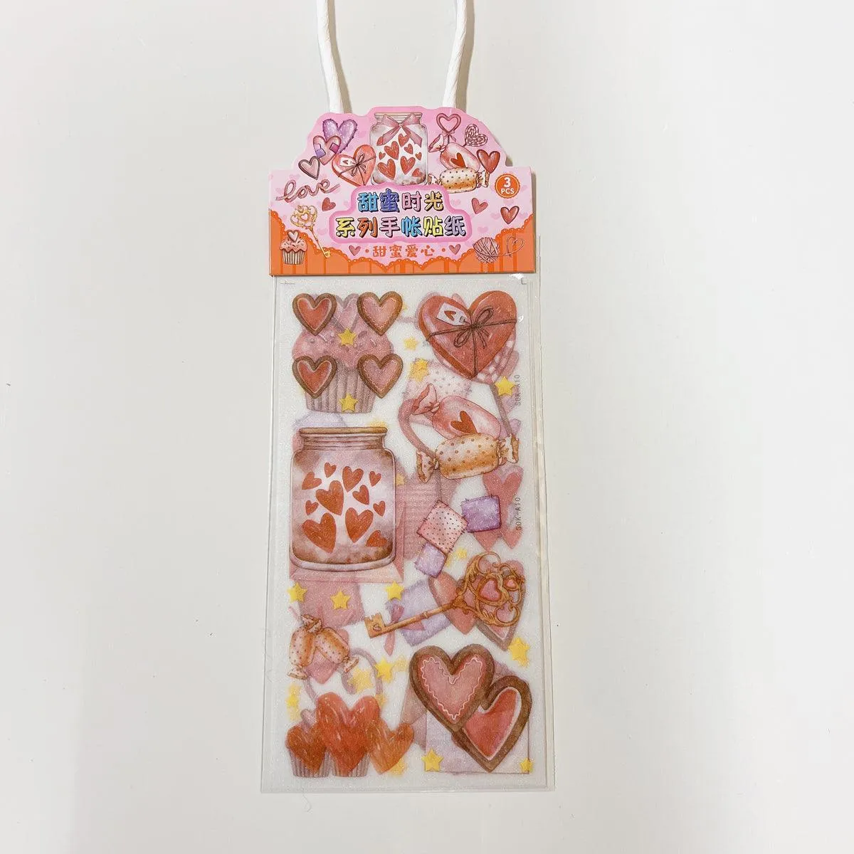 Cute Kawaii Aesthetic Stickers 3 Sheets in a Pack