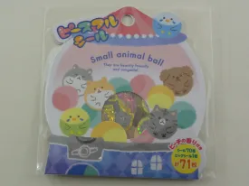 Cute Kawaii Mind Wave Dog Cat Hamster Bird Fluffy Ball Animal Stickers Flake Sack
