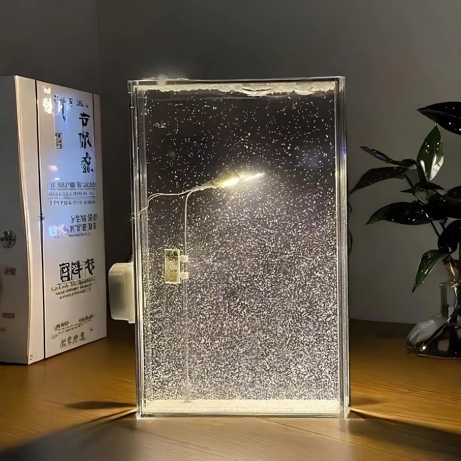 DIY Magic Snowy Landscape Night Light –  Desktop Decor