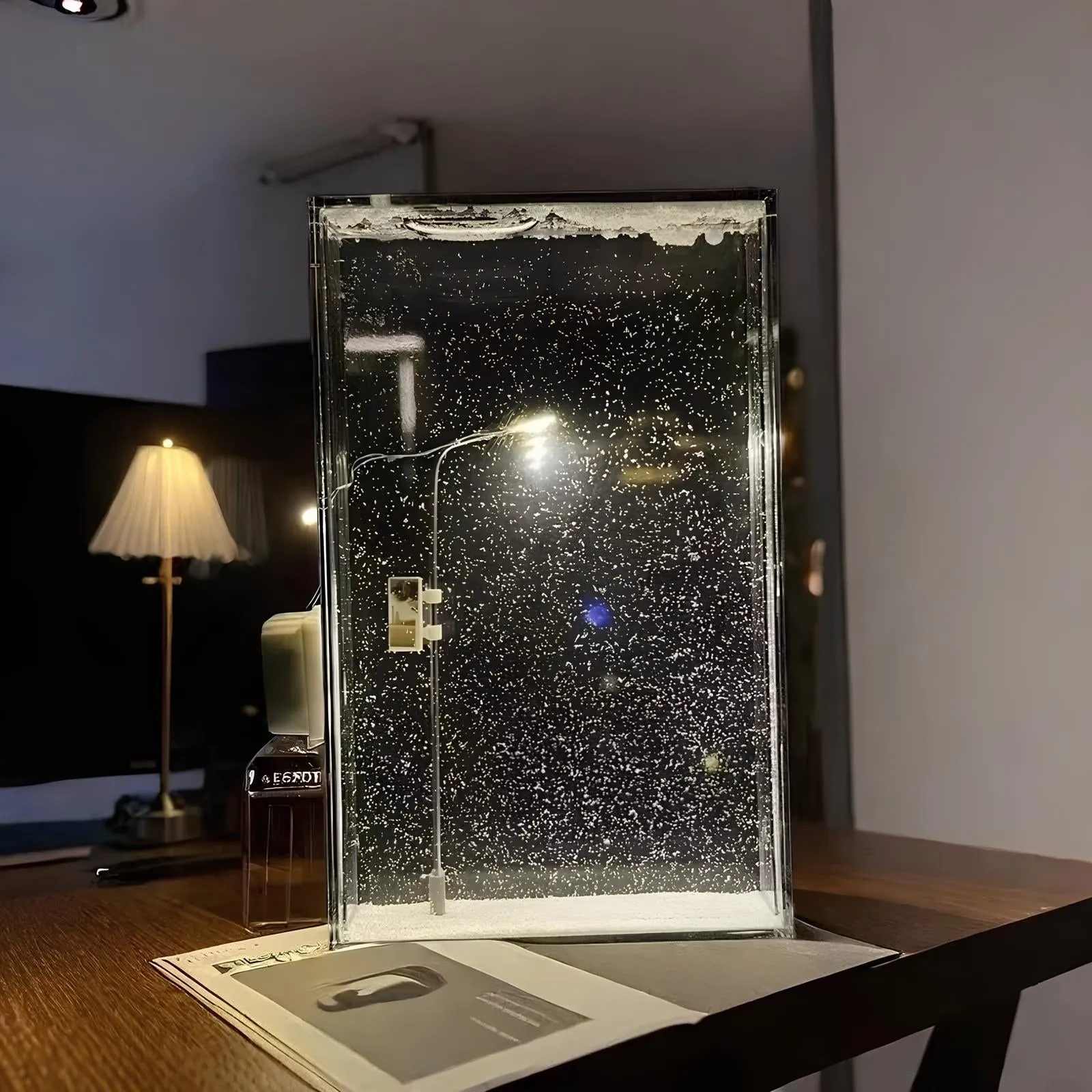 DIY Magic Snowy Landscape Night Light –  Desktop Decor