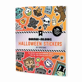 Draw-Along Halloween Sticker Book