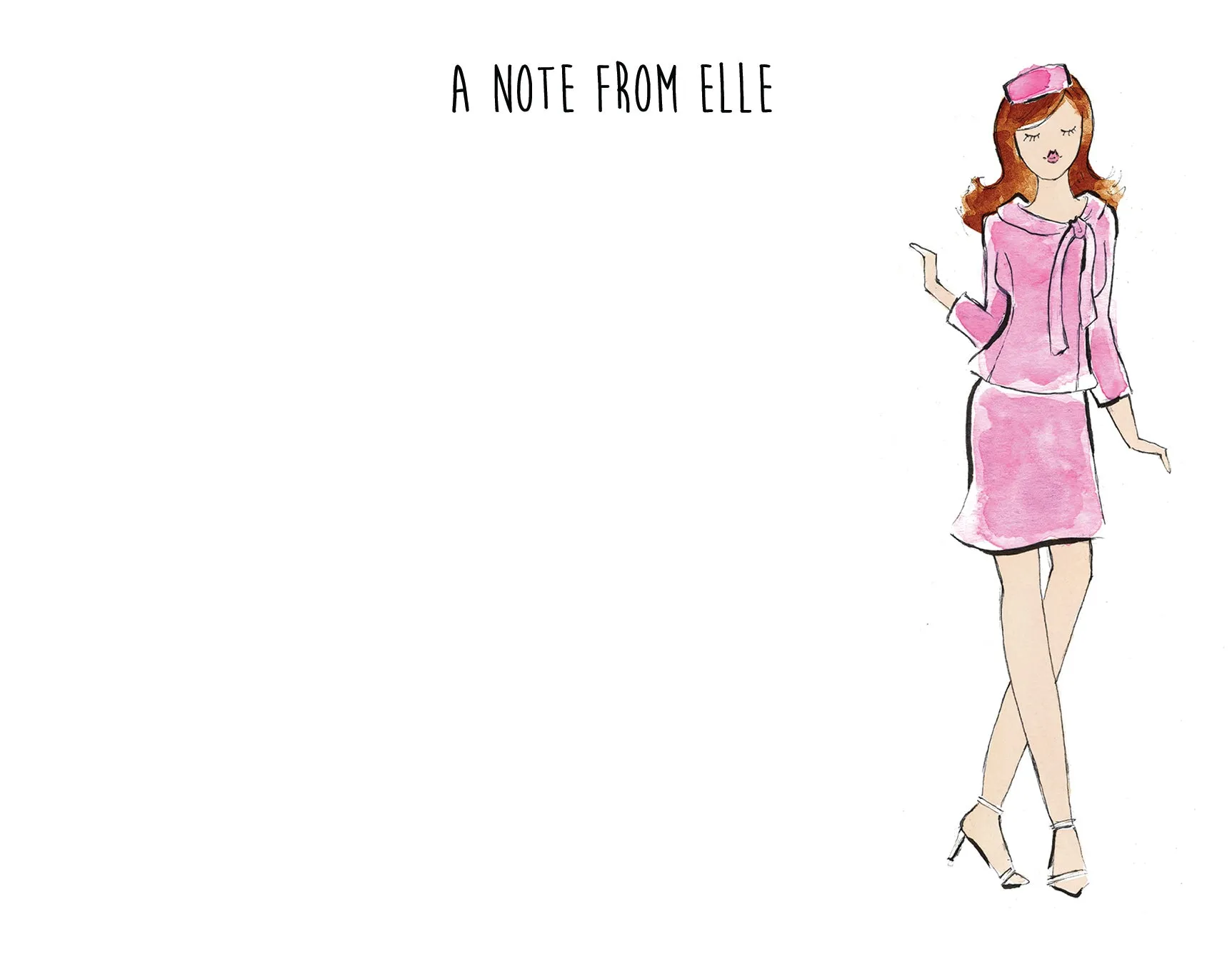 Elle Inspired Personalized Stationery