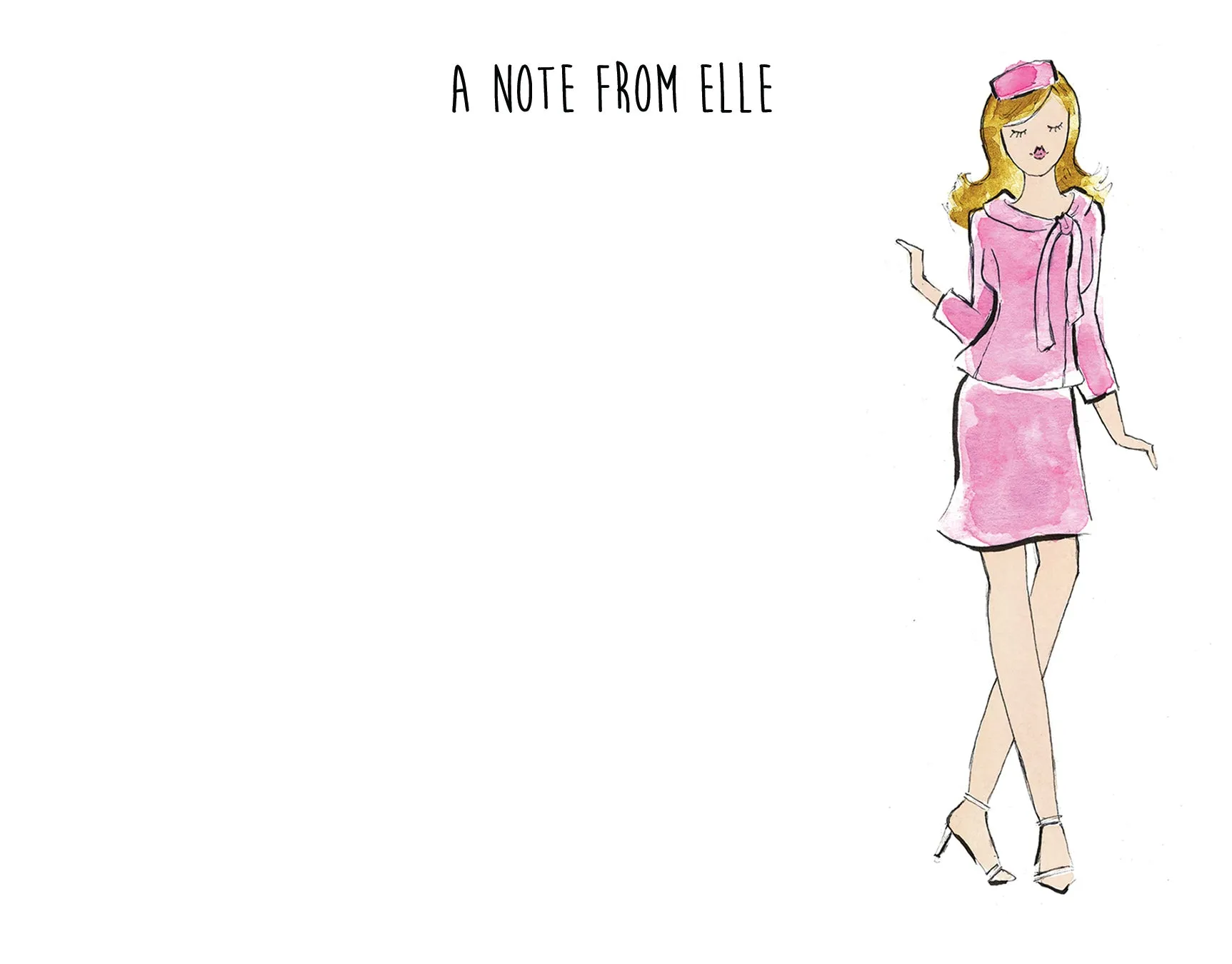 Elle Inspired Personalized Stationery