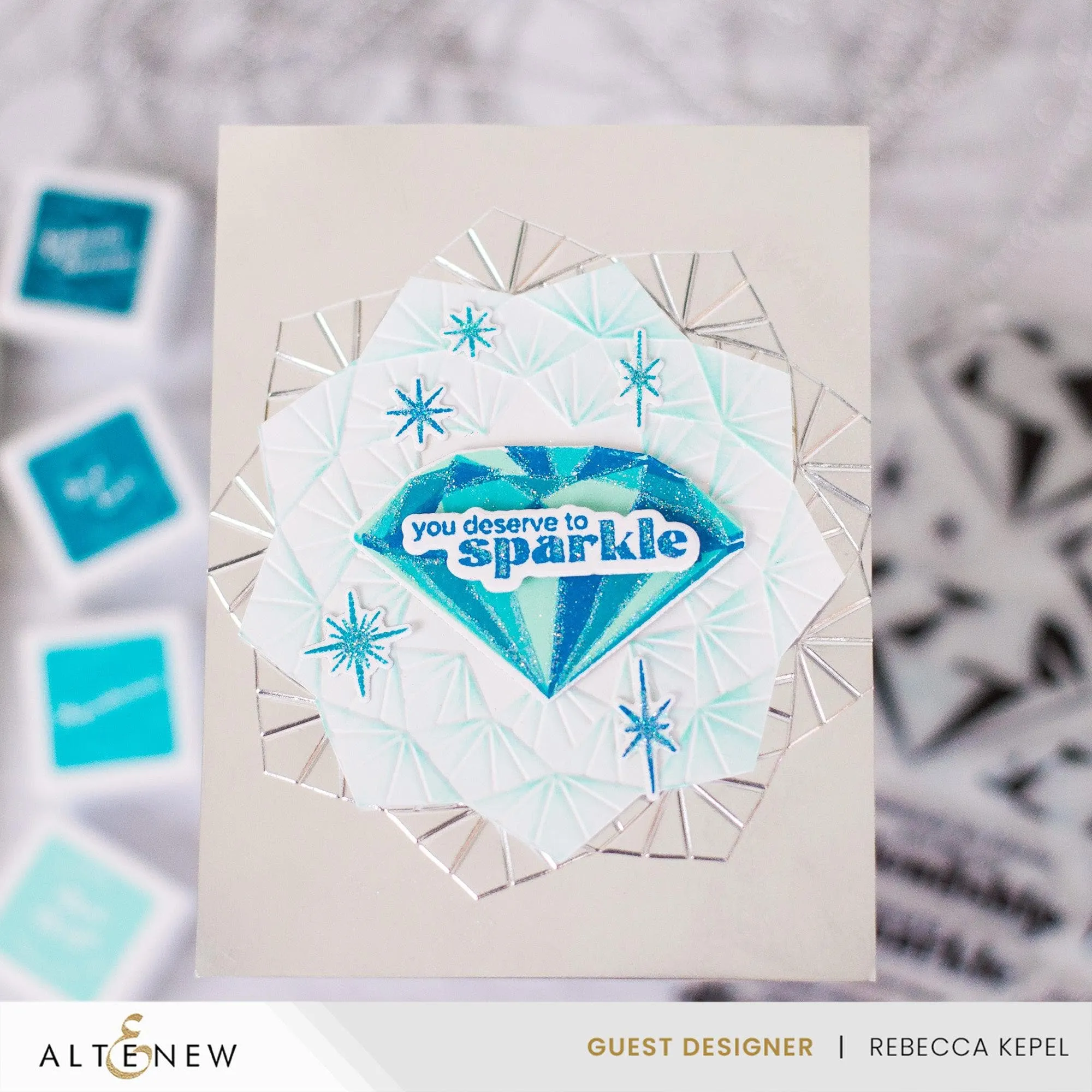 Faceted Frame 3D Embossing Folder