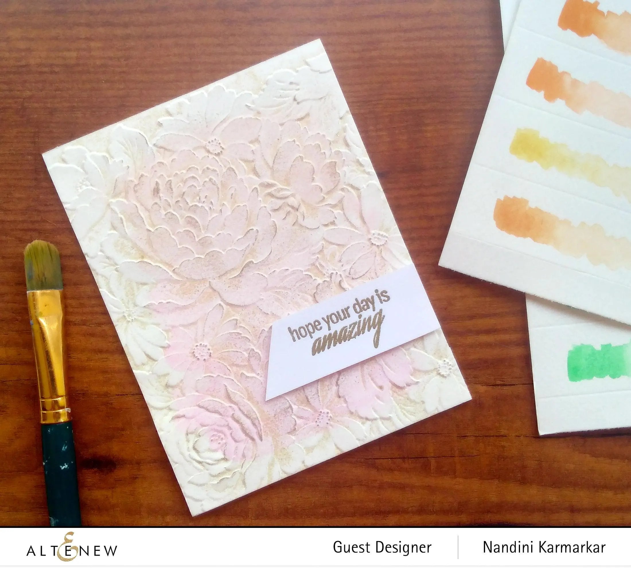 Flower Bed 3D Embossing Folder