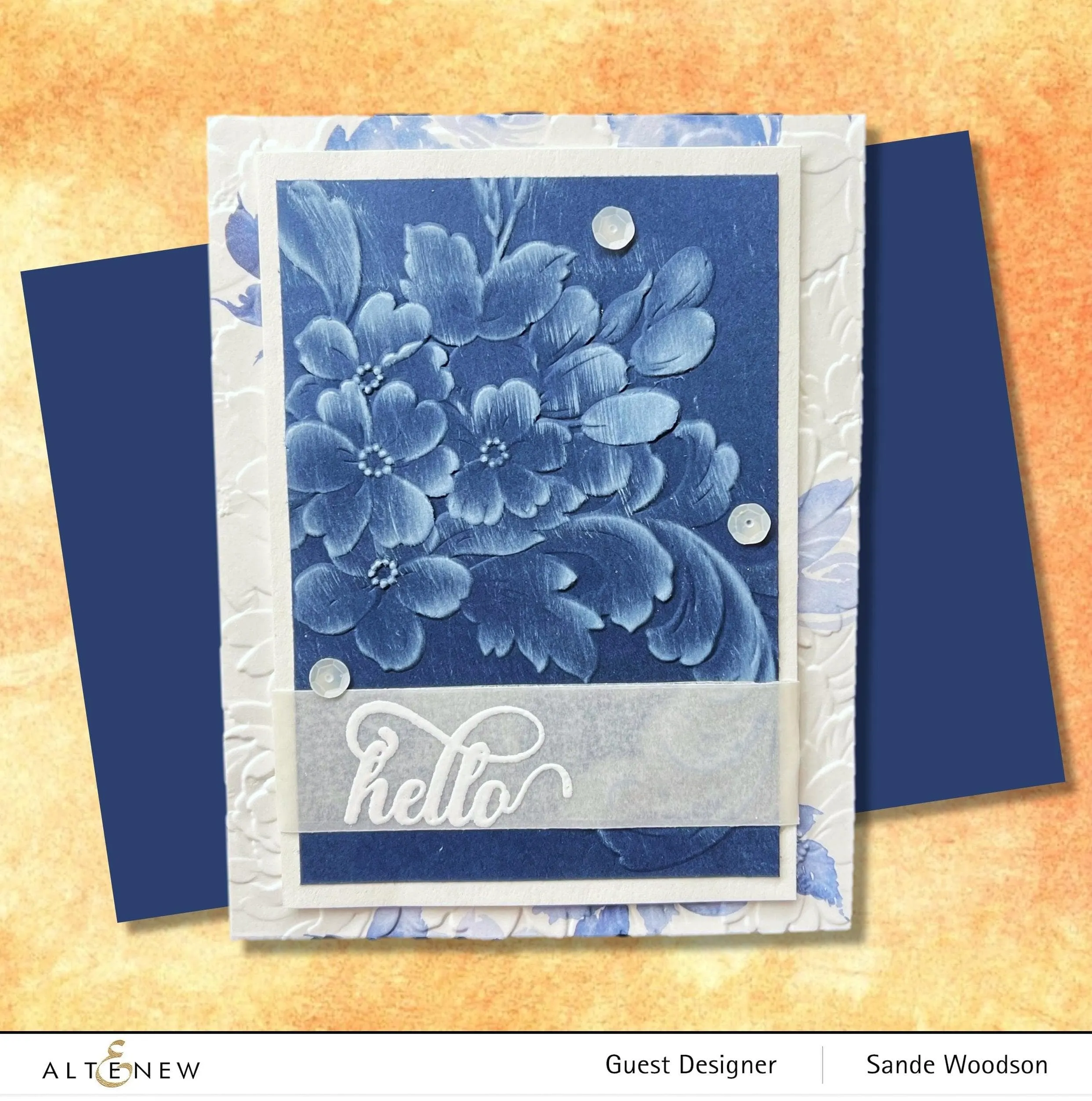 Flower Bed 3D Embossing Folder