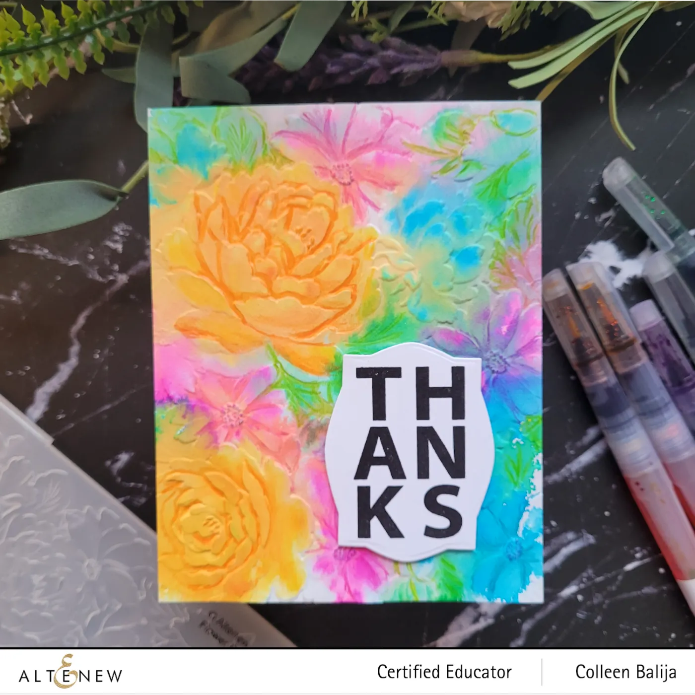 Flower Bed 3D Embossing Folder