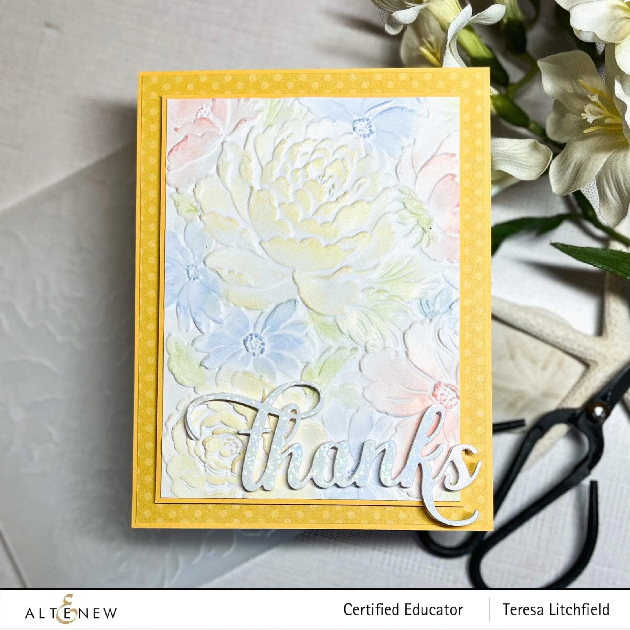 Flower Bed 3D Embossing Folder