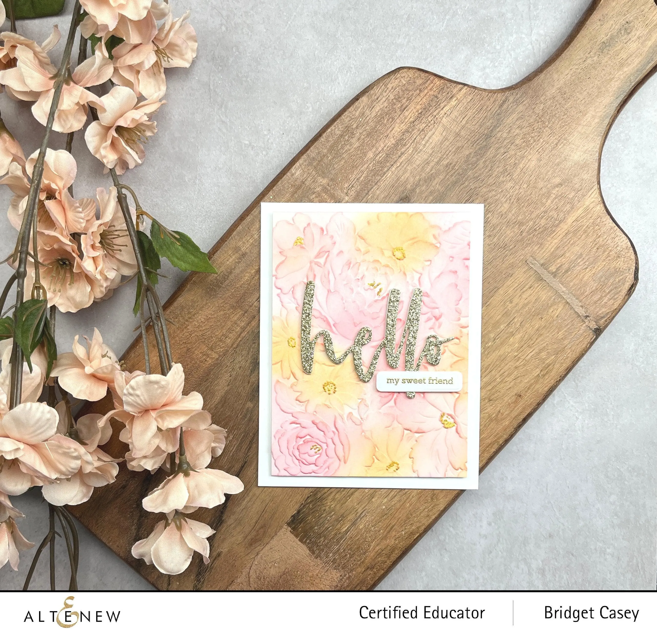 Flower Bed 3D Embossing Folder