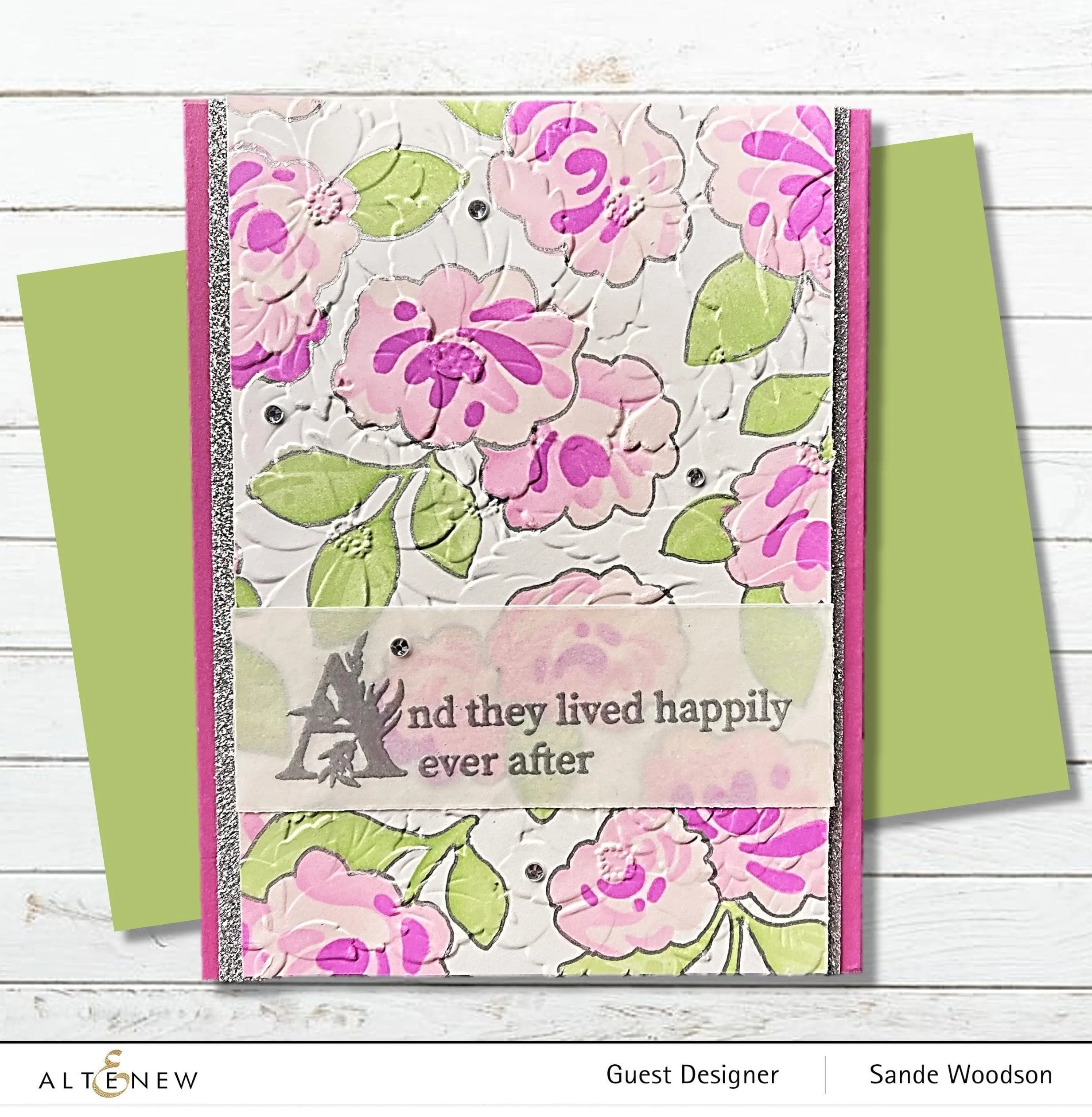 Flower Bed 3D Embossing Folder