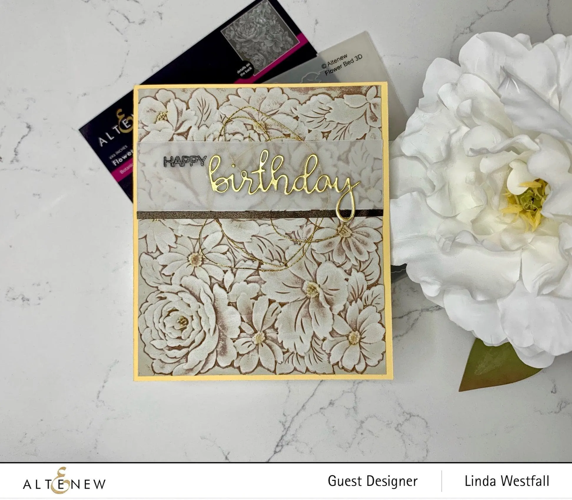 Flower Bed 3D Embossing Folder