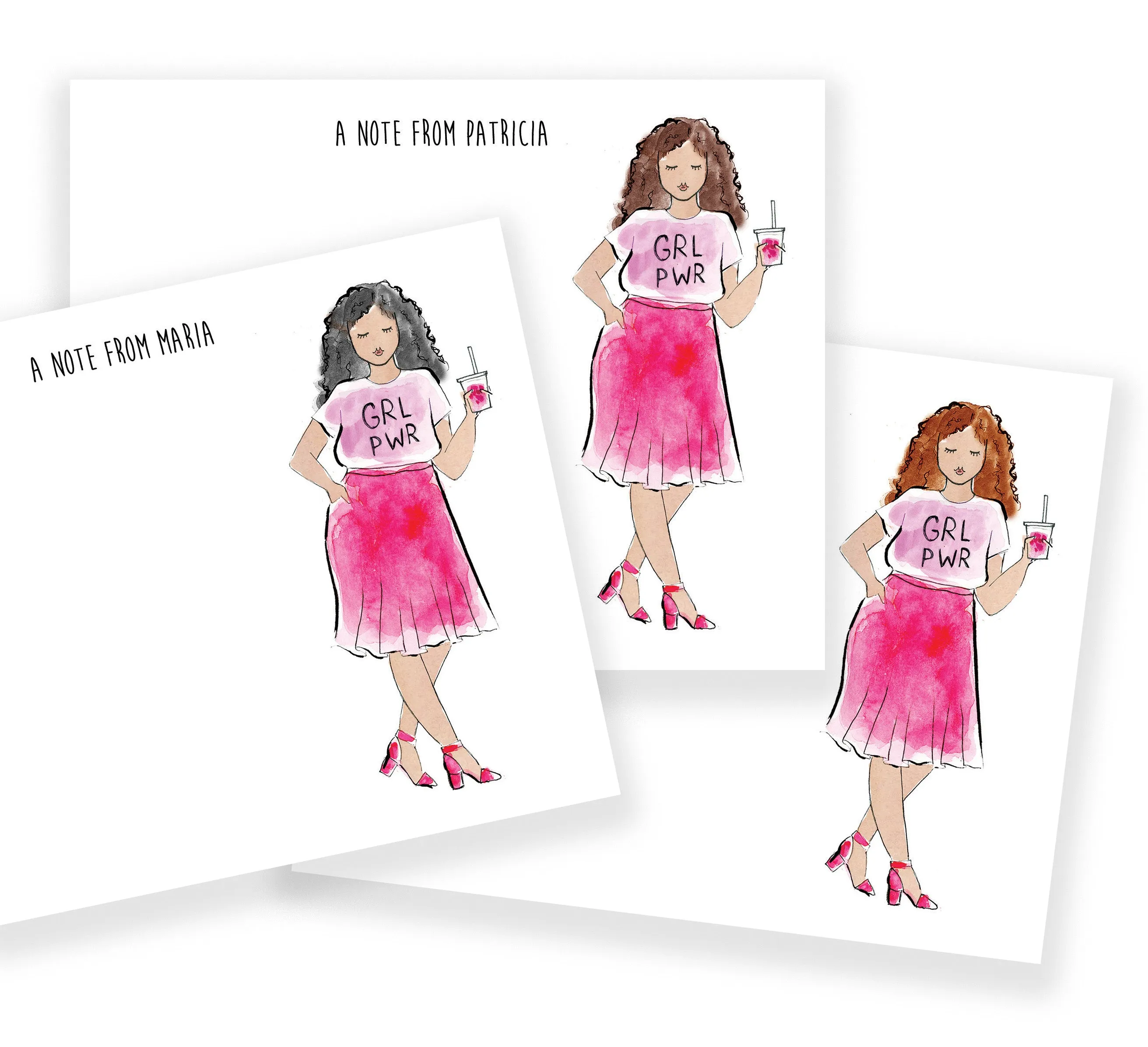 Girl Power Girl Personalized Stationery
