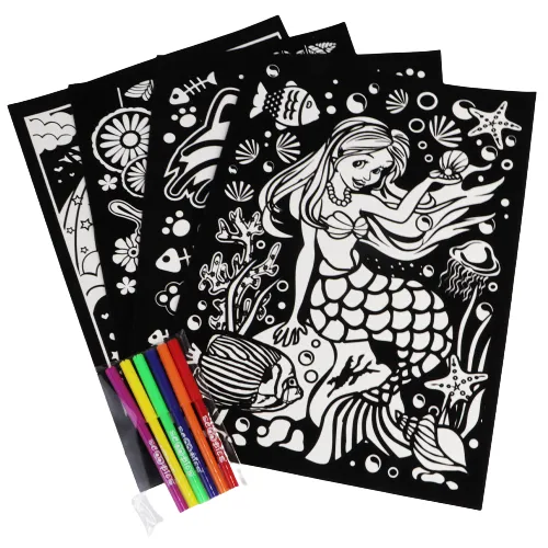 Girls Velvet Coloring Kit