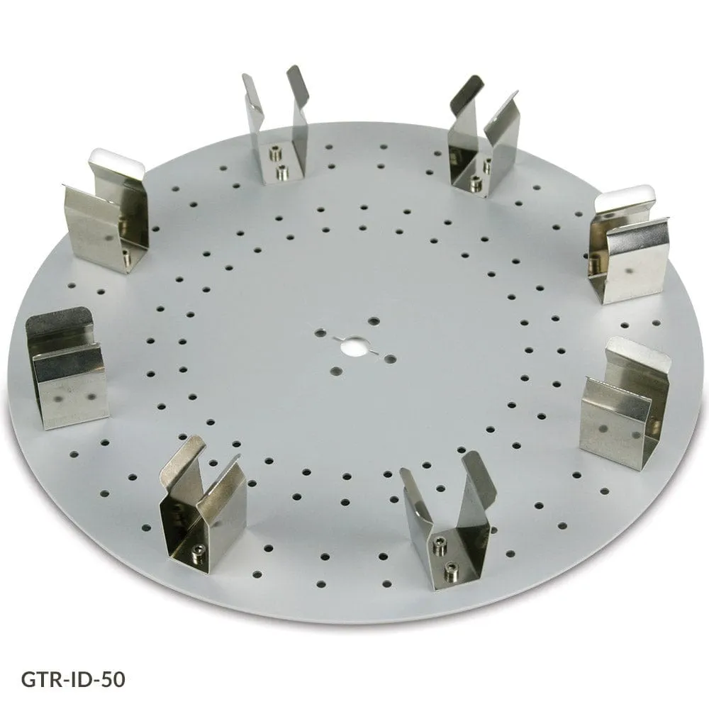 Globe Scientific Tube Holder Disk for use with GTR-ID Series Tube Rotators, 60-Place Disk, for 1.5mL Microcentrifuge Tubes