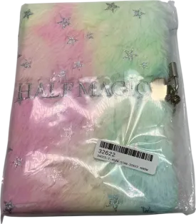 Half Magic Multicolour Star Patterned Plush Notebook