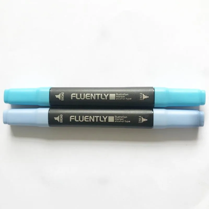 Illustration Marker Sky Blue Royal Blue