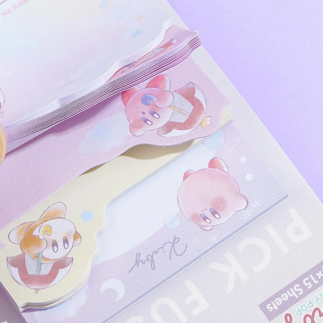 Kirby & Waddle Dee Bubble Rain Sticky Notes