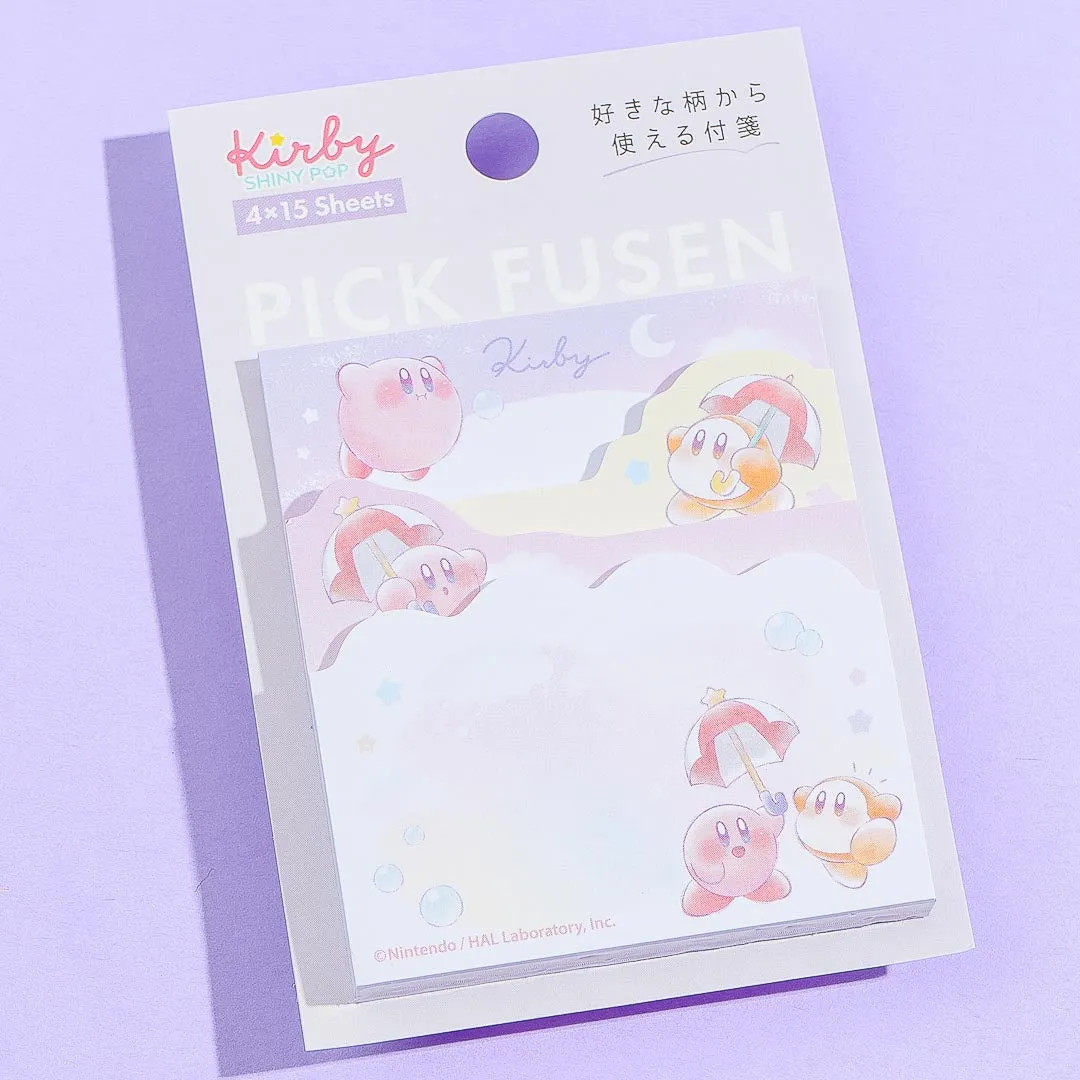Kirby & Waddle Dee Bubble Rain Sticky Notes