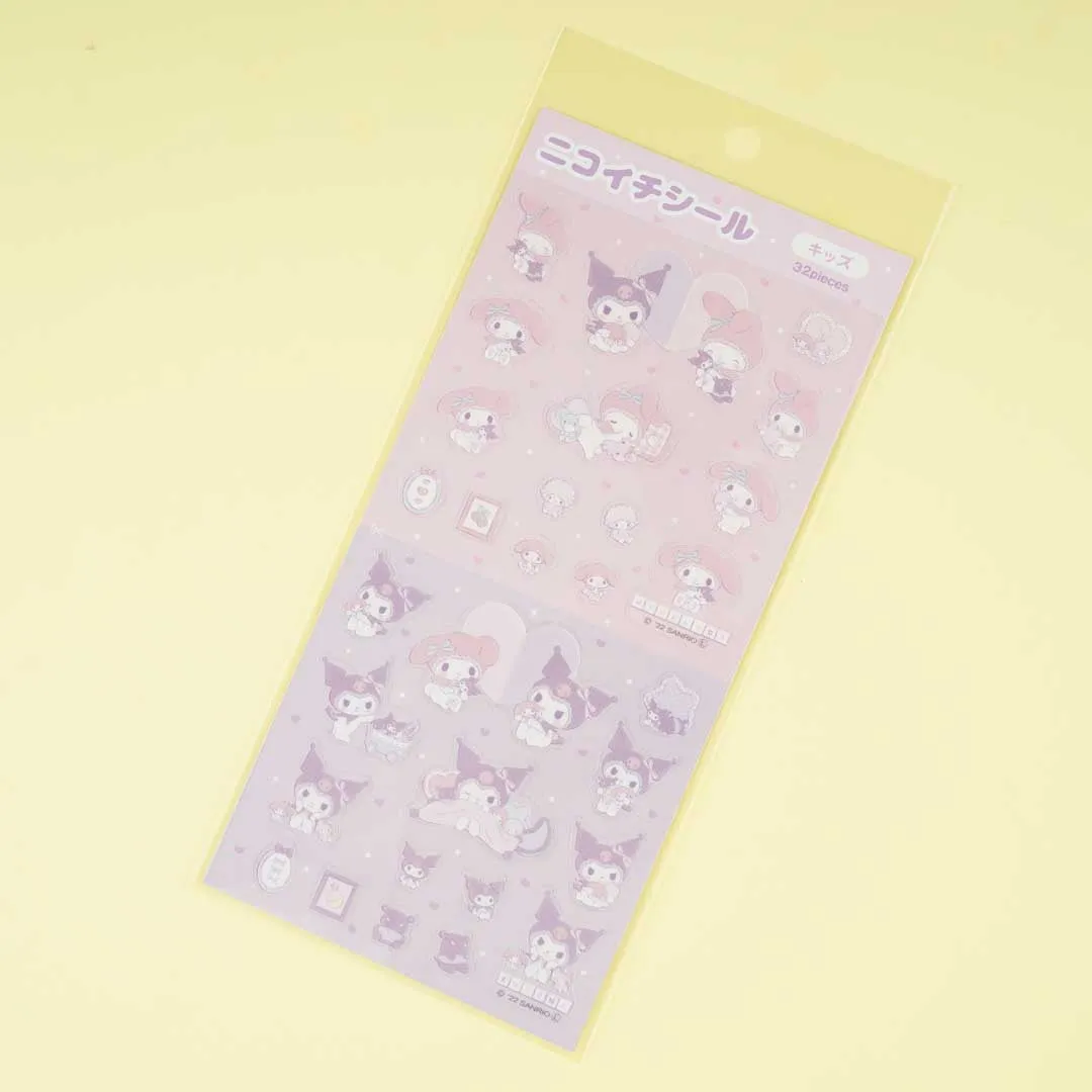 Kuromi & My Melody Kids Share Seal Stickers